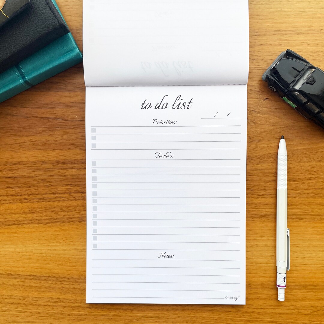 To Do List Notepad by Hadigu A5 Size Classical Style Layout Firmly ...