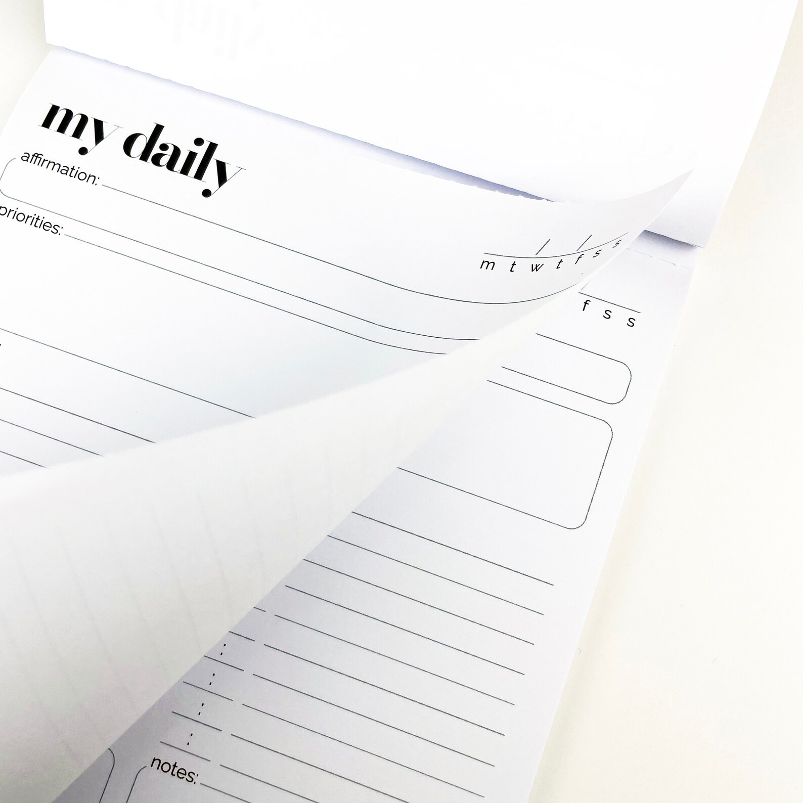 Daily Planner Notepad A5 Size, to Do List, Undated Daily Organizer ...