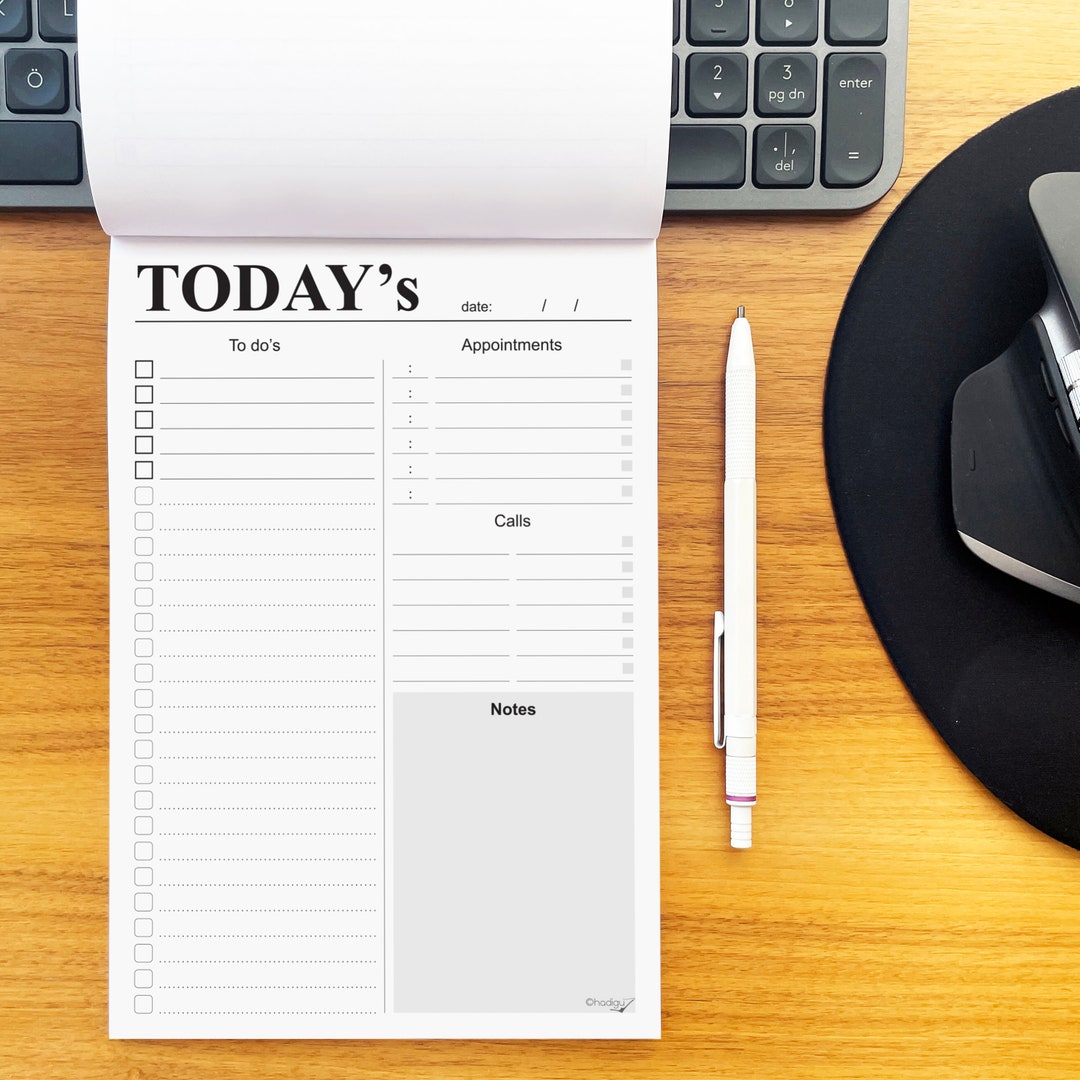 Hadigu to Do List Notepad (9"x6") Today's Daily Planner Notepad, to Do ...