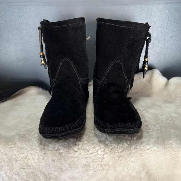 Aardingsschoenen op maat, handgemaakt door mij in Californië Deze laarzen zijn van zwart suède met koperen binnenzolen Levertijd maximaal 12 weken