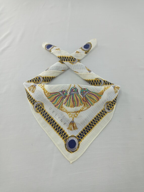 Vintage Celine Neckerchief/Handkerchief/Bandana