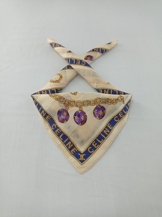 Vintage Celine Neckerchief/Handkerchief/Bandana