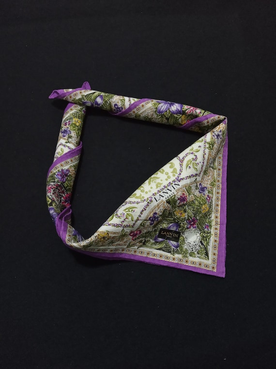 Vintage Lanvin Neckerchief/Handkerchief/Bandana
