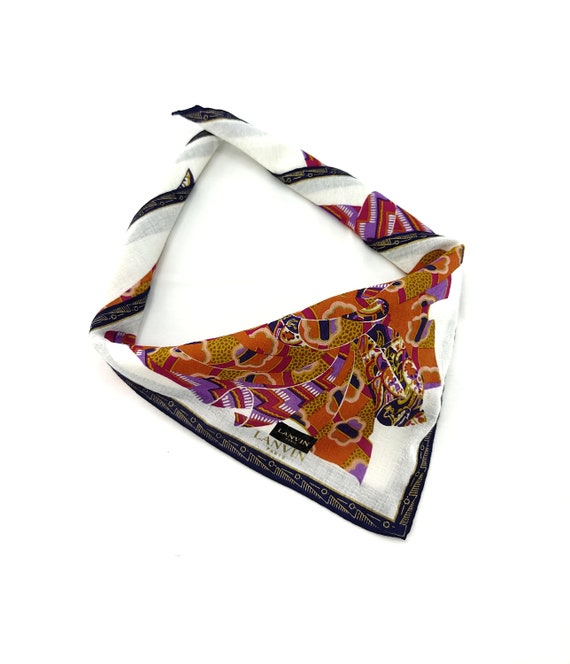 Vintage Lanvin Neckerchief/Handkerchief/Bandana