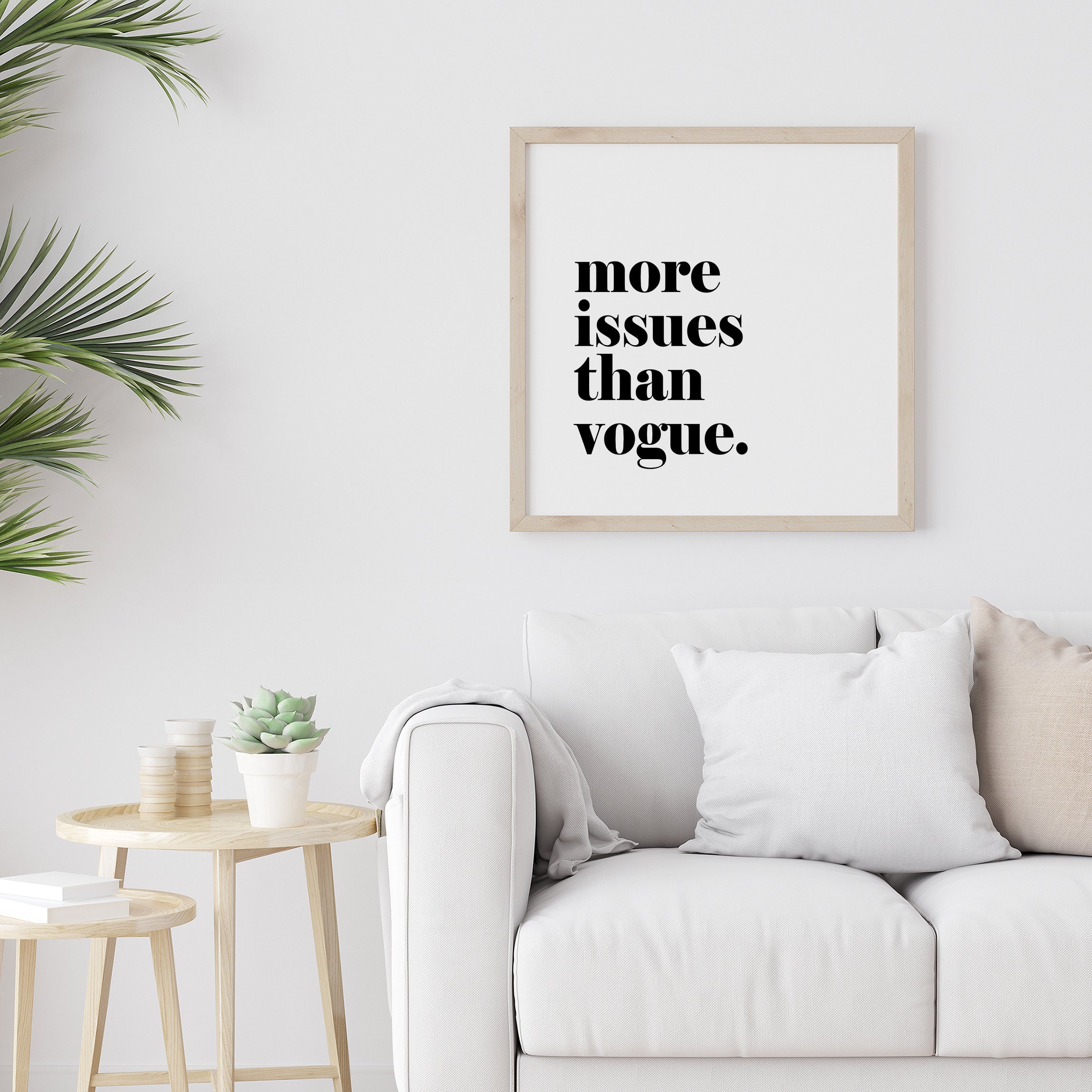 Más temas que vogue Wall Art Print Vogue Phrase Art Fashion Etsy