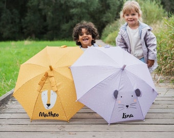 Kinderregenschirm personalisiert, Regenschirm für Kinder, Regenschirm mit Namen, personalisierter Regenschirm Kinder