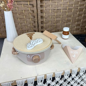 Play kitchen accessories, Crêpe Maker nougat label label, birthday gift, Easter gifts for children