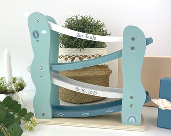 Baptism gift, gift baptism, marble run mint, personalisable