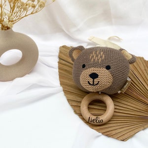 Baby music box, personalized music box, baby gift birth, crocheted music box, birth gift, Easter gift baby