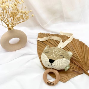 Personalized music box, baby music box, baby gift birth, crocheted music box, birth gift, Easter gift baby