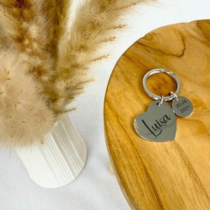 Cadeau voor moeder, gepersonaliseerde sleutelhanger, gepersonaliseerde sleutelhangernaam, autosleutelhanger, Valentijnsdagcadeau