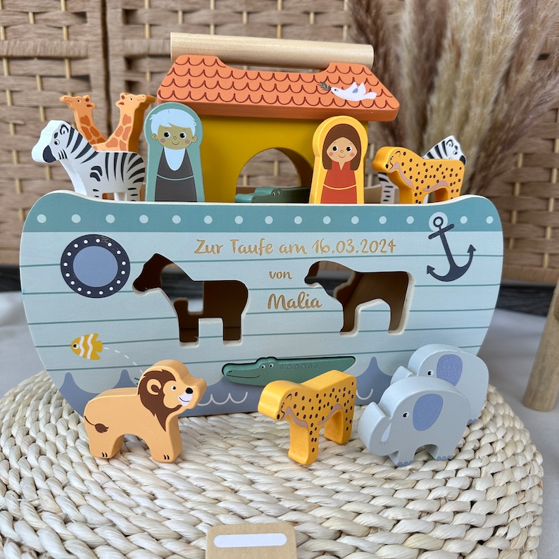 Baptism gift Noah's Ark gift baptism extraordinary baptism gift image 8