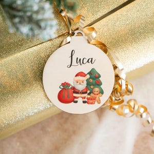 Christmas balls wood personalized Christmas gift tag gift Christmas tree ball with name Christmas decoration Christmas tree