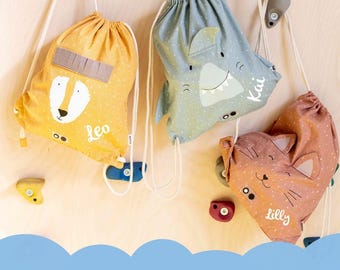 Children's gym bag personalized elephant, children's gym bag, kindergarten gym bag, gym bag, sports bag, sports bag, gym bag