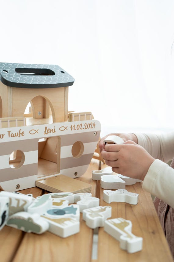 Baptism gift Noah's Ark, unusual baptism gift, baptism gift, baptism gift godchild