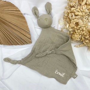 Baby gift birth, personalized comforter, bunny cuddle cloth, birth gift, personalized soft toy