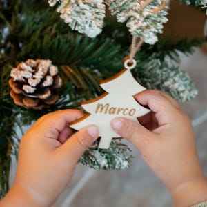 クリスマスギフトペンダント名木製ギフトタグ付きクリスマスツリー装飾ギフト包装クリスマスつまらない