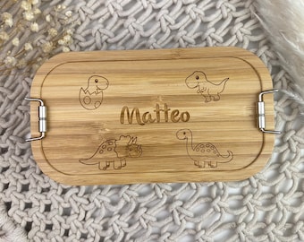 Lunch box, lunch box personalized, lunch box children, lunch box dinosaurs, lunch box with name, kindergarten lunch box