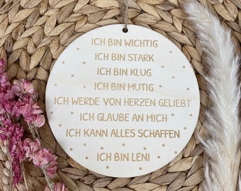 Affirmation, positive beliefs, affirmation wooden sign, affirmation cards, encouragement, children&#39;s room decoration