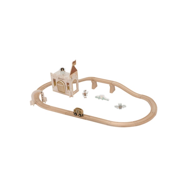 Kidslino wooden train extension set Fantasy Tryco, gift for 2nd birthday, personalisable