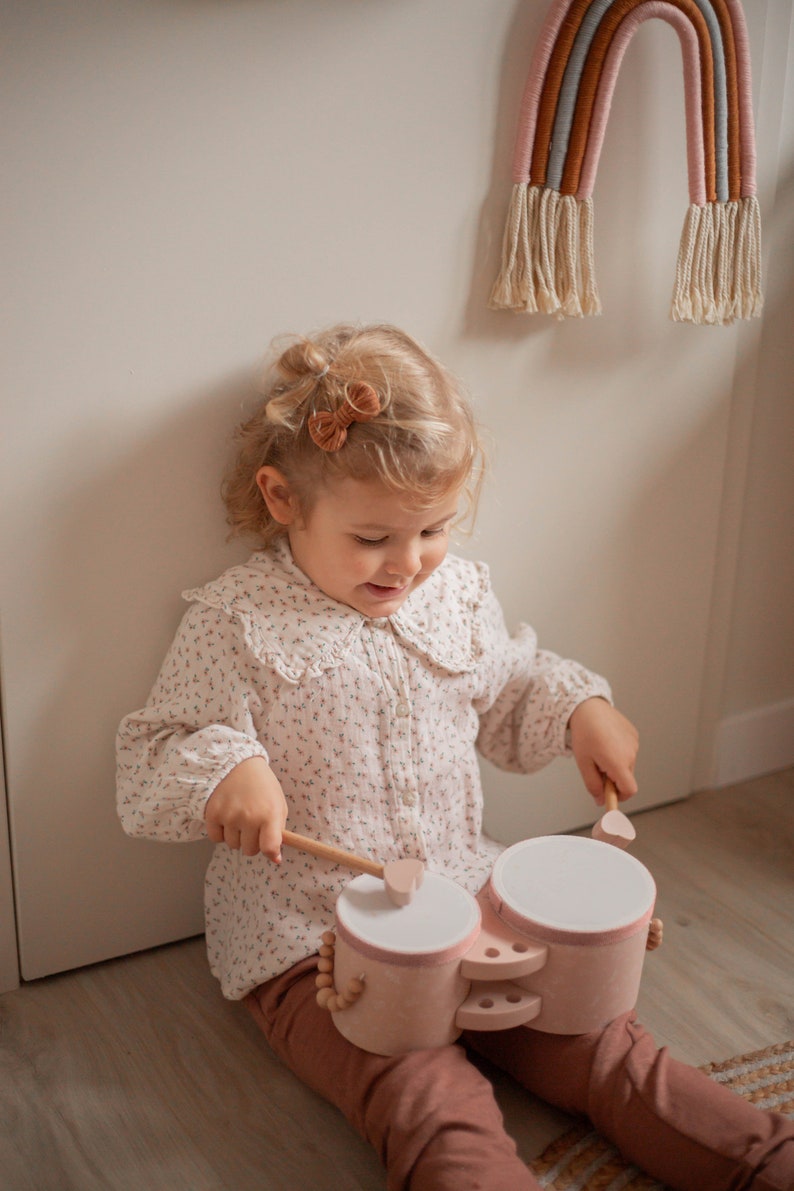 Musikinstrumente ab 1 Jahr, Geschenk 1 Geburtstag, Trommel, Musikinstrumente Kinder, Ostergeschenk Kinder Bild 6