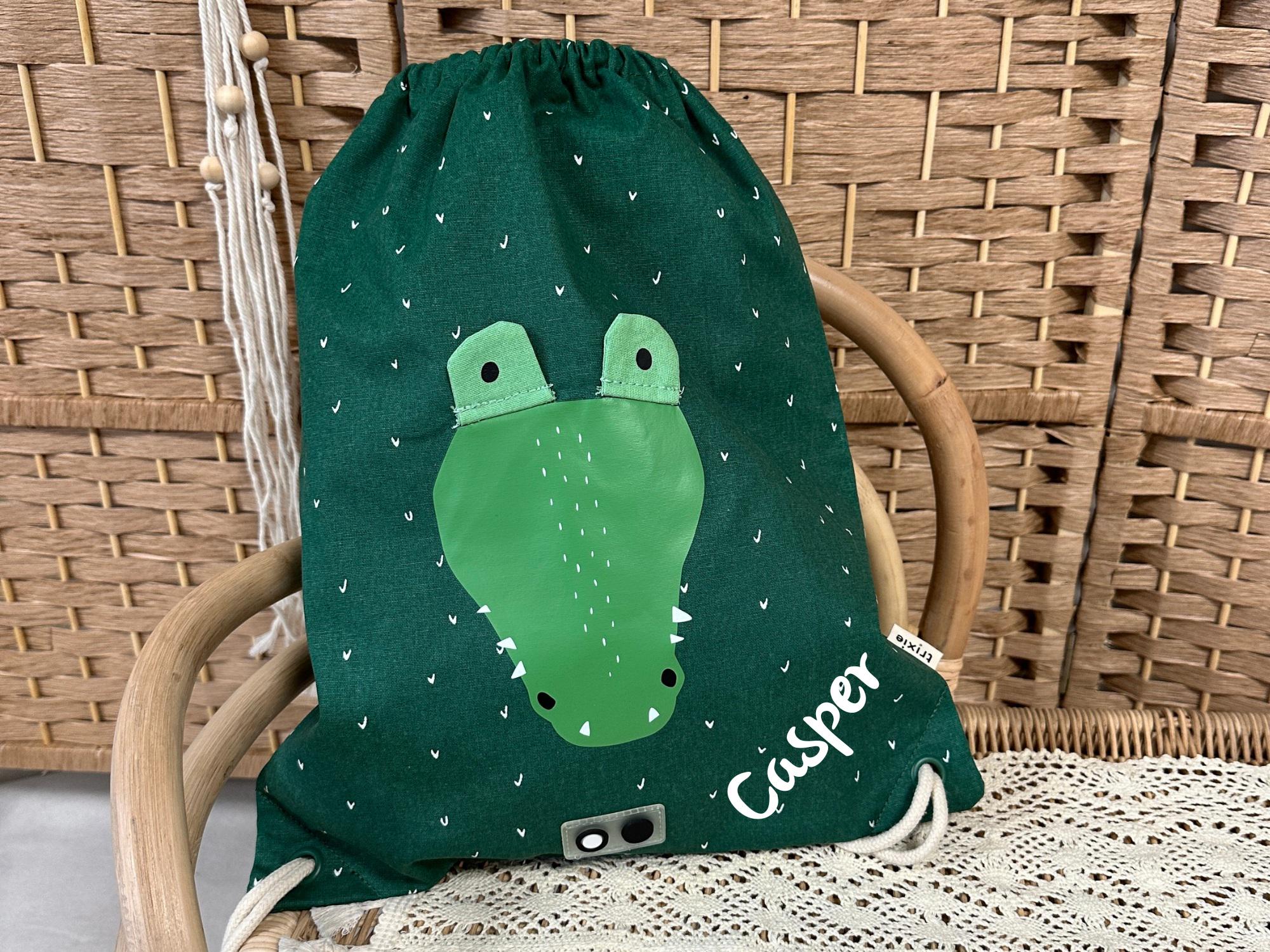 Sac de sport enfant personnalisé crocodile, sac de sport enfant, sac de sport maternelle, sac de sport, sac de sport, sac de fitness, sac de sport