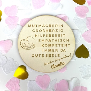 Midwife gift for midwife thank you, farewell gift midwife pun