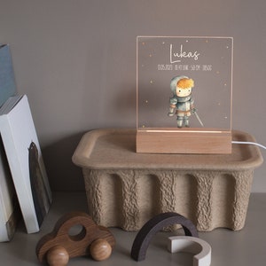 Night light baby, knight, night light personalized, baby gift birth, gift for birth