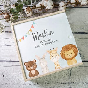 Personalized memory box, memory box baby, memory box baby, baby gift birth, birth gift, memory box wood