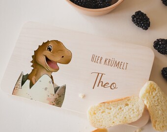Personalized breakfast board, dinosaur egg, breakfast board for children, baby gifts, 1st birthday gift, birth