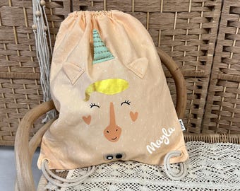 Children's gym bag personalized unicorn, children's gym bag, kindergarten gym bag, gym bag, sports bag, gym bag, gym bag