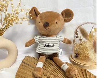 Baby gift, cuddly toy with name mouse, baby gift, personalized cuddly toy, Easter gift children, birth gift