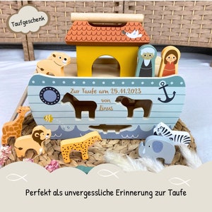 Taufgeschenk Arche Noah, außergewöhnliches Taufgeschenk, Geschenk Taufe, Taufgeschenk Patenkind Bild 4