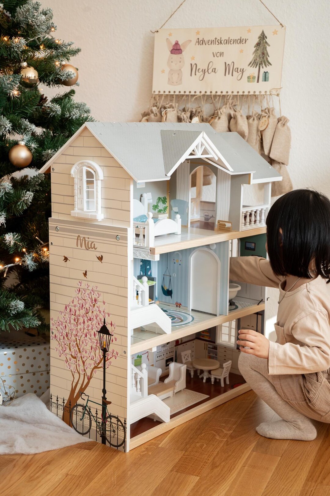 Dollhouse, Dollhouse Accessories, Dollhouse With Name, Dollhouse Wood