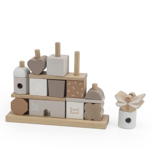 Nascita regalo per bambini, regali per bambini personalizzati, casa di gioco impilabile e collegabile personalizzata torrone, stampata, personalizzabile immagine 5