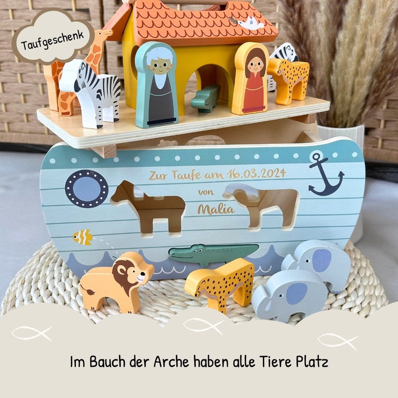 Taufgeschenk Arche Noah Geschenk Taufe außergewöhnliches Taufgeschenk Bild 5