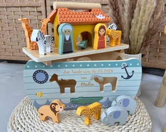 Baptism gift Noah's Ark, extraordinary baptism gift, baptism gift, godchild baptism gift