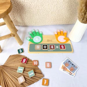 Learning to count children, arithmetic preschool, school enrollment gift, gift for school enrollment, preschool learning numbers, finger math game
