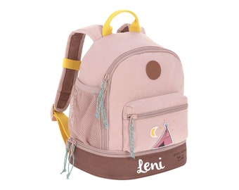 Kindergartenrucksack Lässig - Mini Backpack – Adventure Tipi, Geschenk zum 1. Geburtstag, personalisierbar