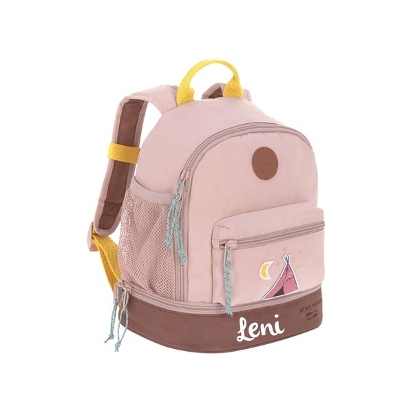 Kindergarten backpack Lässig - Mini Backpack - Adventure Tipi, gift for the 1st birthday, personalisable