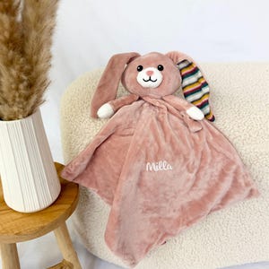 Baby gifts birth, comforter personalized with music box, cuddly blanket personalized, gift birth, personalized soft toy