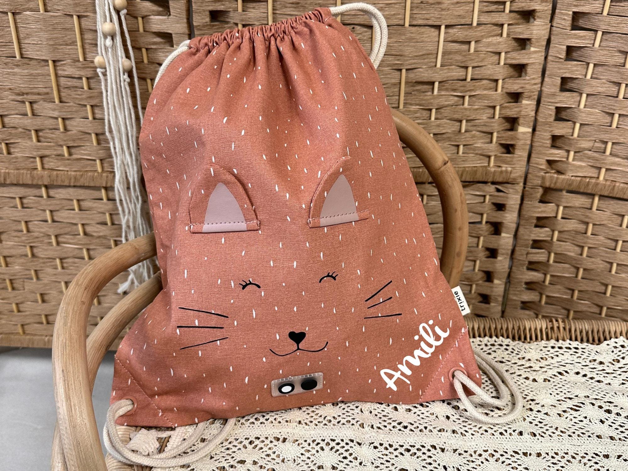 Sac de sport enfant personnalisé chat, sac de sport enfant, sac de sport maternelle, sac de sport, sac de sport, sac à dos, sac de sport