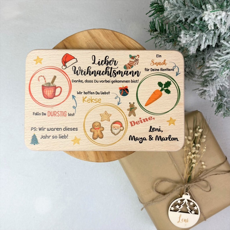 Weihnachtsmann Keks Tablett