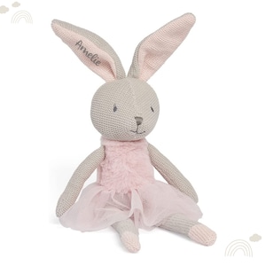 Baby gift birth, cuddly toy rabbit Nola, gift for babies - birthday gift girl, personalisable