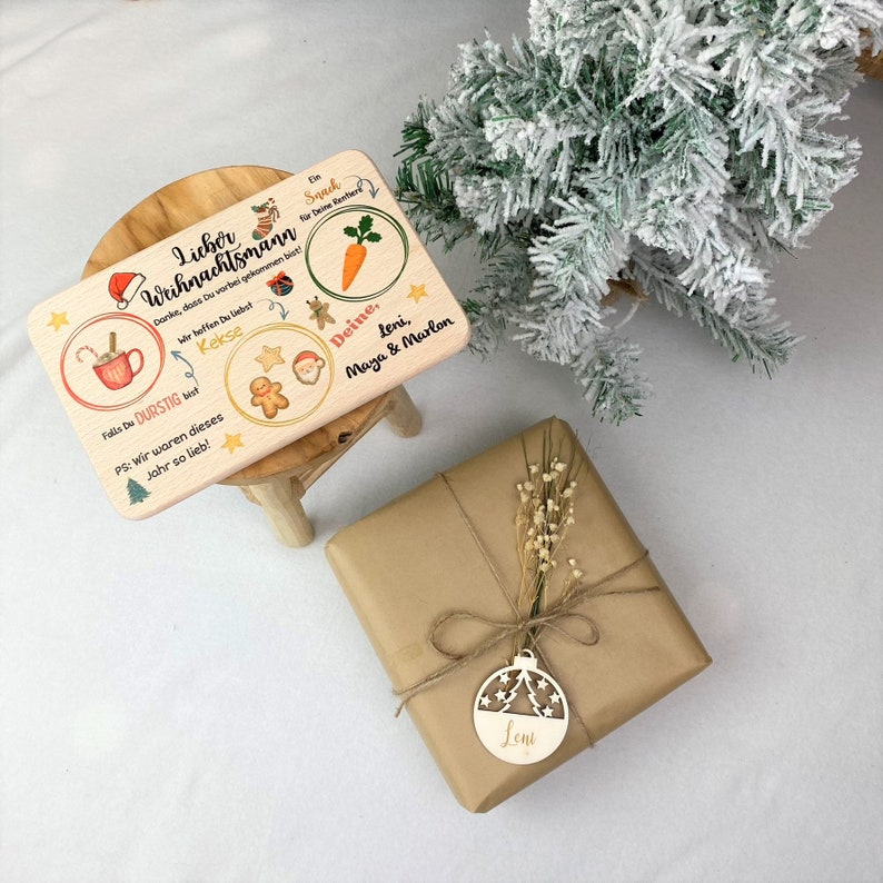 Milch, Kekse und Möhren für den Weihnachtsmann