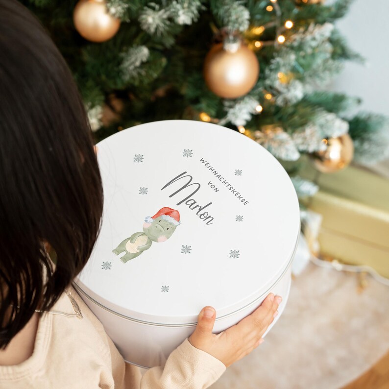 Cookie Jar Personalized, Christmas Gift, Personalized Christmas Gift