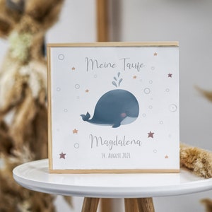 Baptism memory box whale, baptism memory box, baby wooden box, personalized baby gift, baptism gift