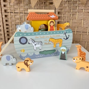 Baptism gift Noah's Ark, extraordinary baptism gift, baptism gift, godchild baptism gift image 6