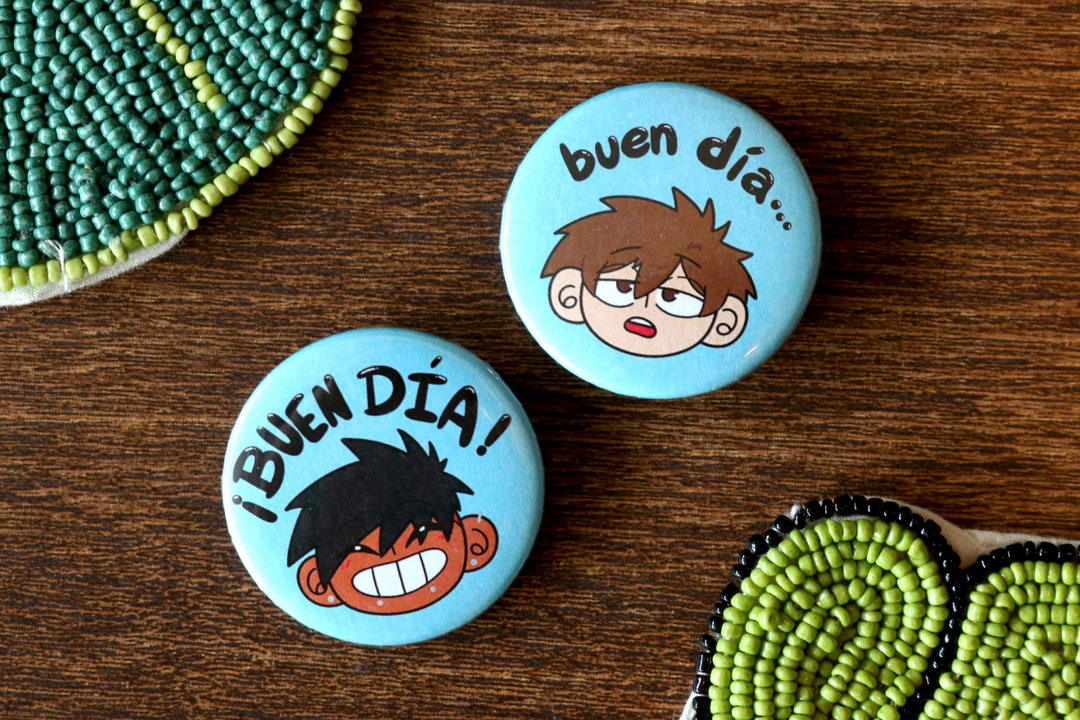 Straight D's Pin Buttons | Buen Día Boricua Pins | LGBTQIA Webtoon Pins ...