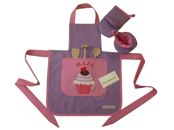 Kinderschurze Mit Topfhandschuhen Ab 2 1 2 J Personalisiert Etsy